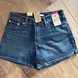 Levi's Classic Blue Jean Shorts for Women